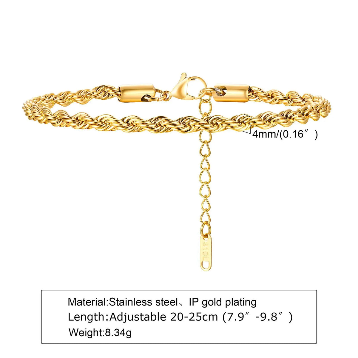 PENDRA Twisted Gold Bracelet