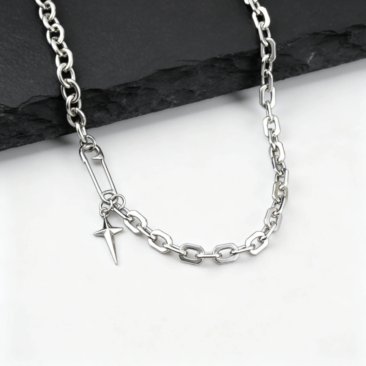 PENDRA Paper Clip Pendant Necklace