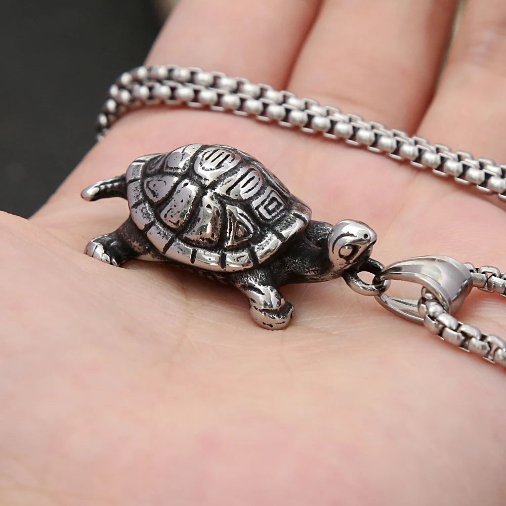 PENDRA Turtlenova Stainless Steel Turtle Necklace