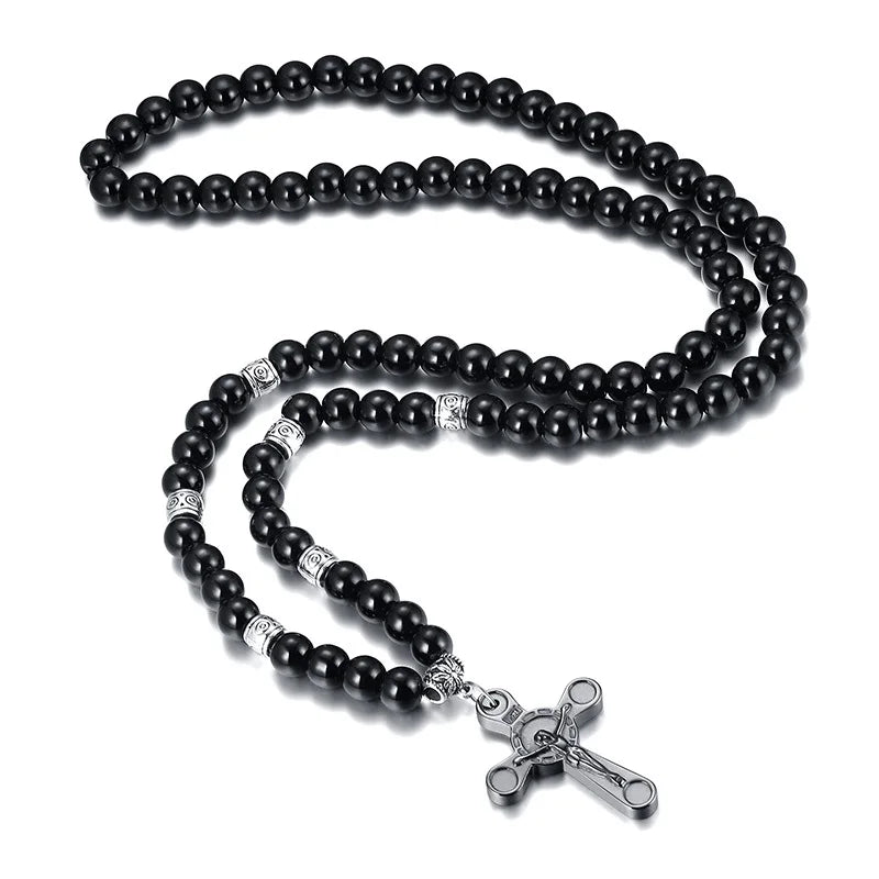 TIBETAN BUDDHIST PHURBA KILAYA THE MAGIC KNIFE WITH TIGER’S EYE LAVA STONE NECKLACE FOR MEN JEWELRY
