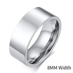 PENDRA Bend Flat Wedding Steel Ring