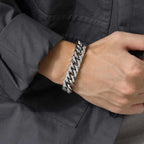 PENDRA Cuban Silver Chunky Bracelet