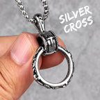 PENDRA Cross Steel Ring