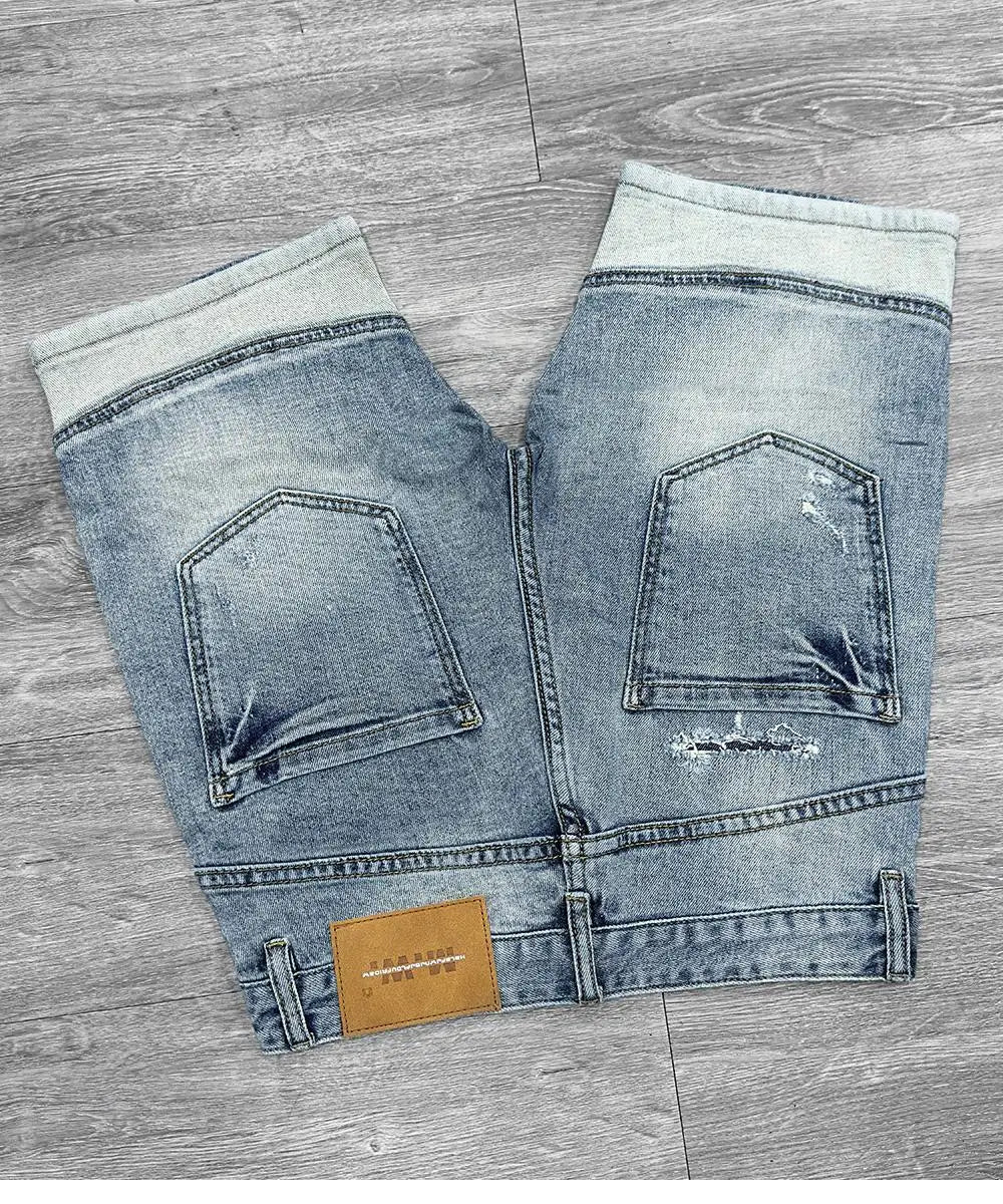 PENDRA Spliced Knee Length Shorts