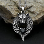 PENDRA Wolfrune Nordic Viking Wolf Pendant Necklace