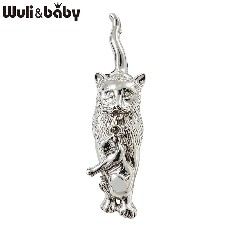 PENDRA Motherpaw 2-Color Alloy Mother Cat Brooch