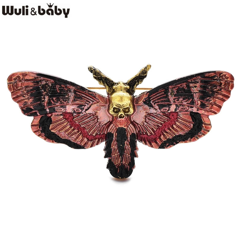 Wuli&baby Vintage Enamel Butterfly Brooches For Women Unisex 2-color Cute Insects Party Casual Brooch Pins Gifts