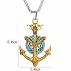 PENDRA Vikinganchor Vintage Stainless Steel Anchor Pendant