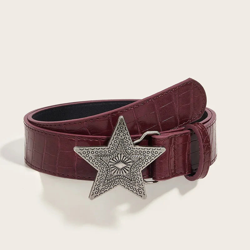 PENDRA Velaine Leather Black Belt