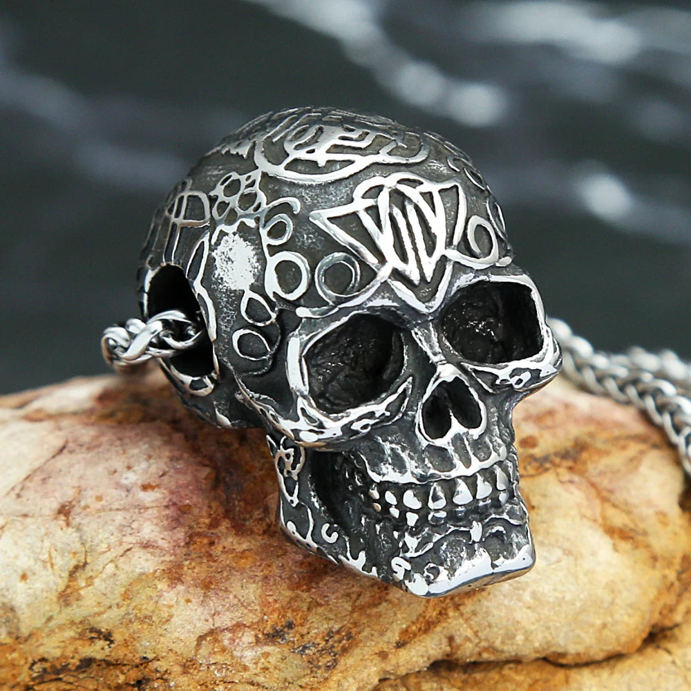 PENDRA Skullpunk Gothic Skull Pendant