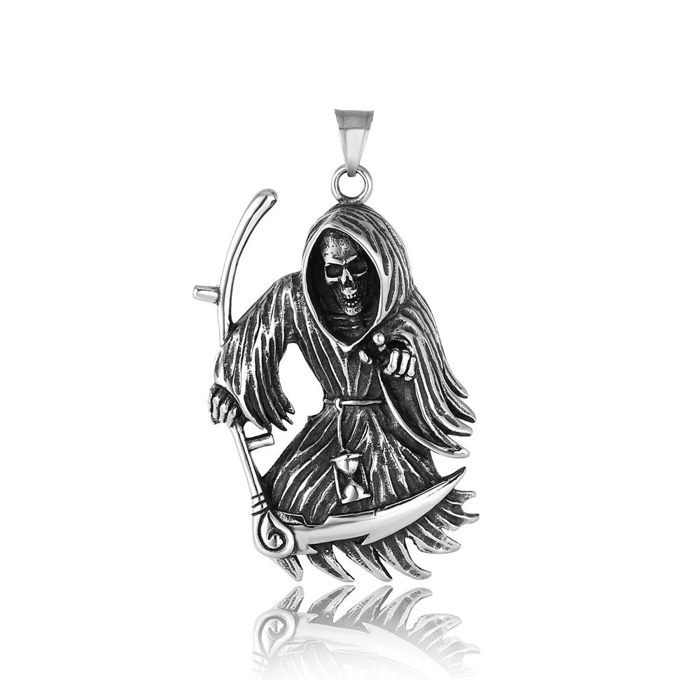 PENDRA Deathscythe Skull Scythe Pendant