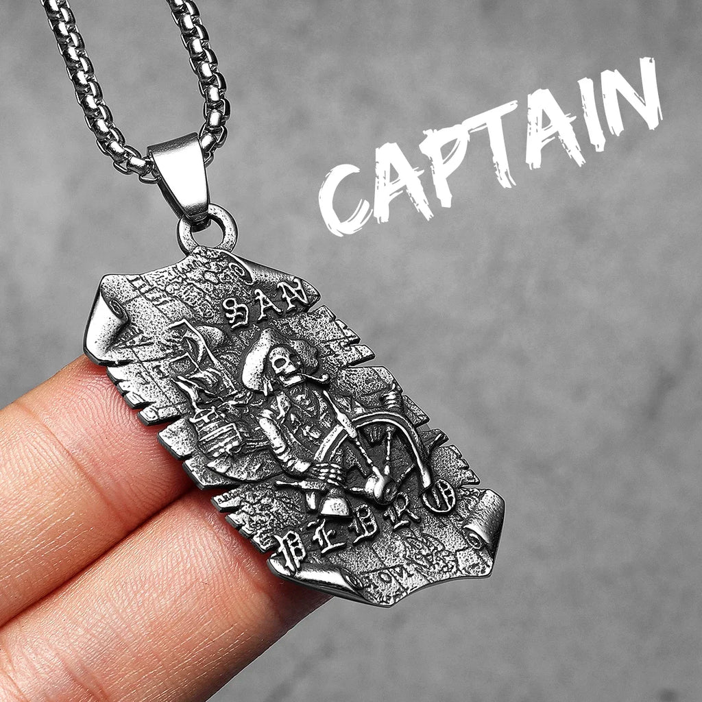 PENDRA Pirate Captain San Steel Necklace
