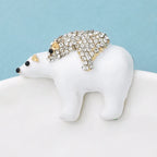 PENDRA Tender Bears Enamel Animal Brooch