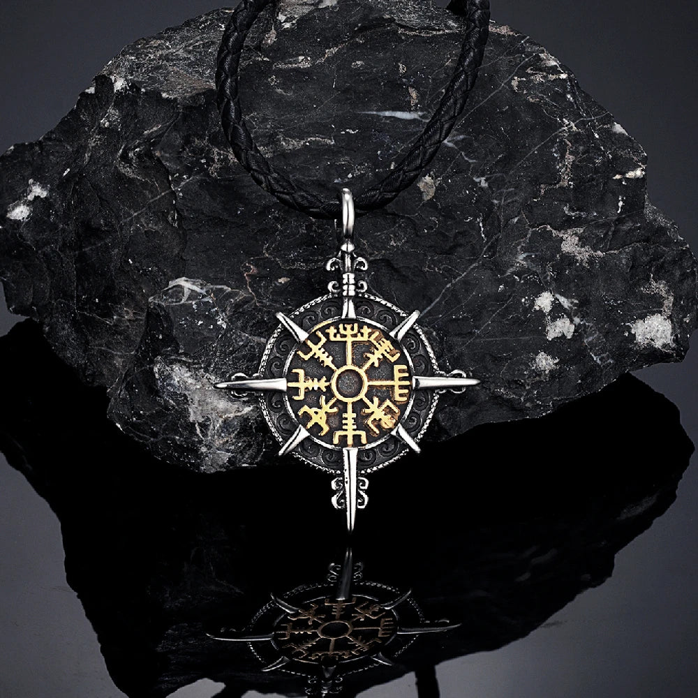 PENDRA Rune Gold Norse Necklace