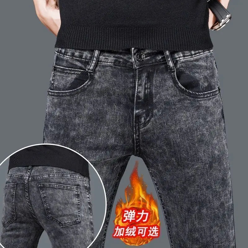 PENDRA Plush Wool Korean Jeans