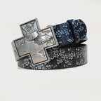 PENDRA Rheaessa Black Cross Buckle Cross Luxury Belt