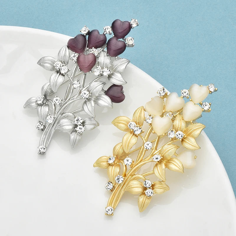 PENDRA Florielle4 Floral Brooch
