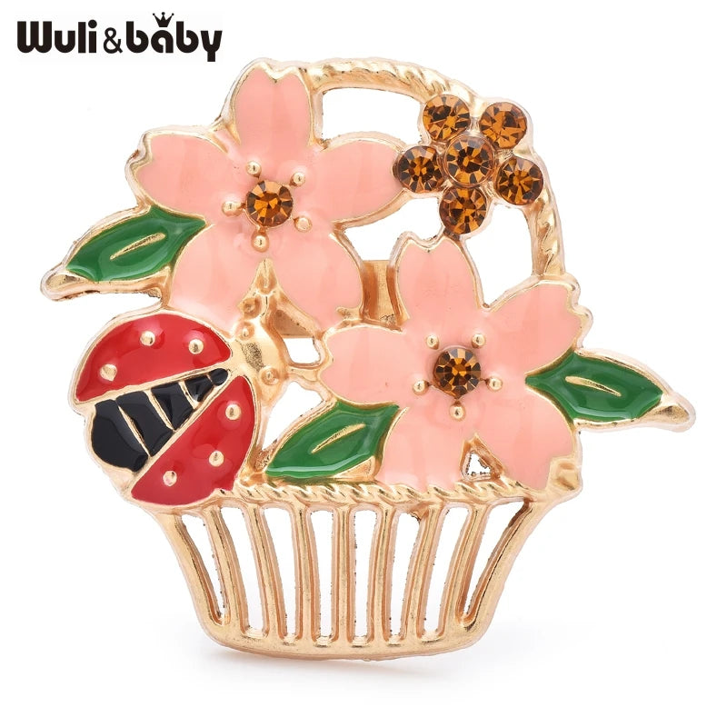 PENDRA Florielle2 Floral Brooch