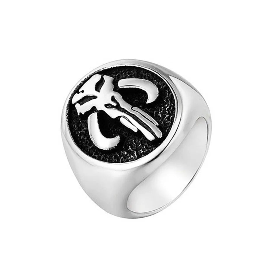 PENDRA Skullpunk Vintage Stainless Steel Skull Ring