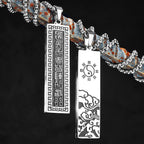 PENDRA Taoism Nine Character Steel Necklace