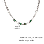 PENDRA Stone Natural Chain Necklace