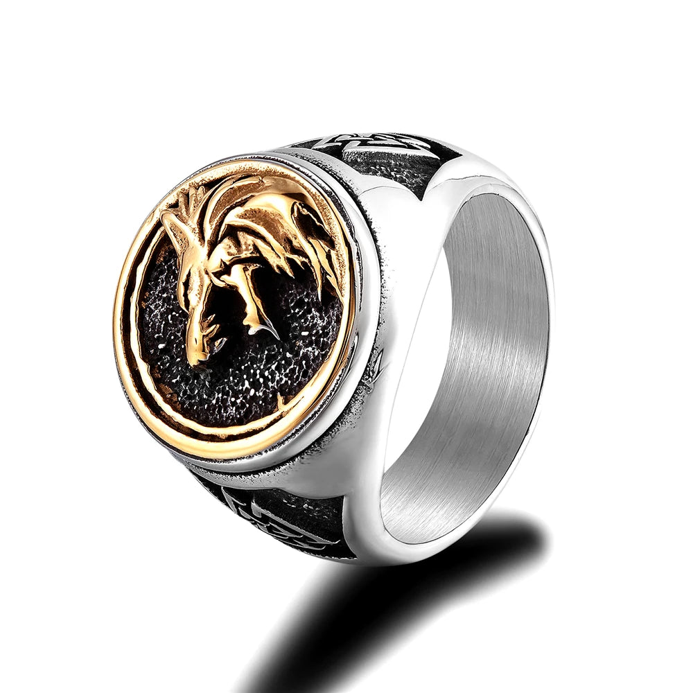 PENDRA Wolf Gold Ring