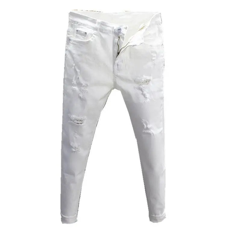 PENDRA Cotton Distressed Streetwear Trousers