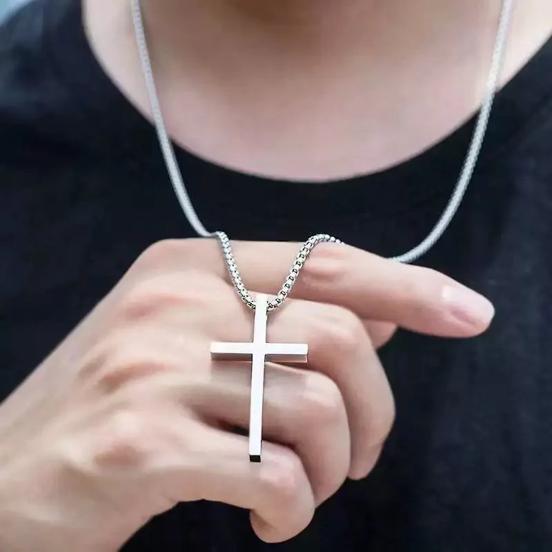 PENDRA Crosssilver Hip Hop Silver Cross Pendant Necklace