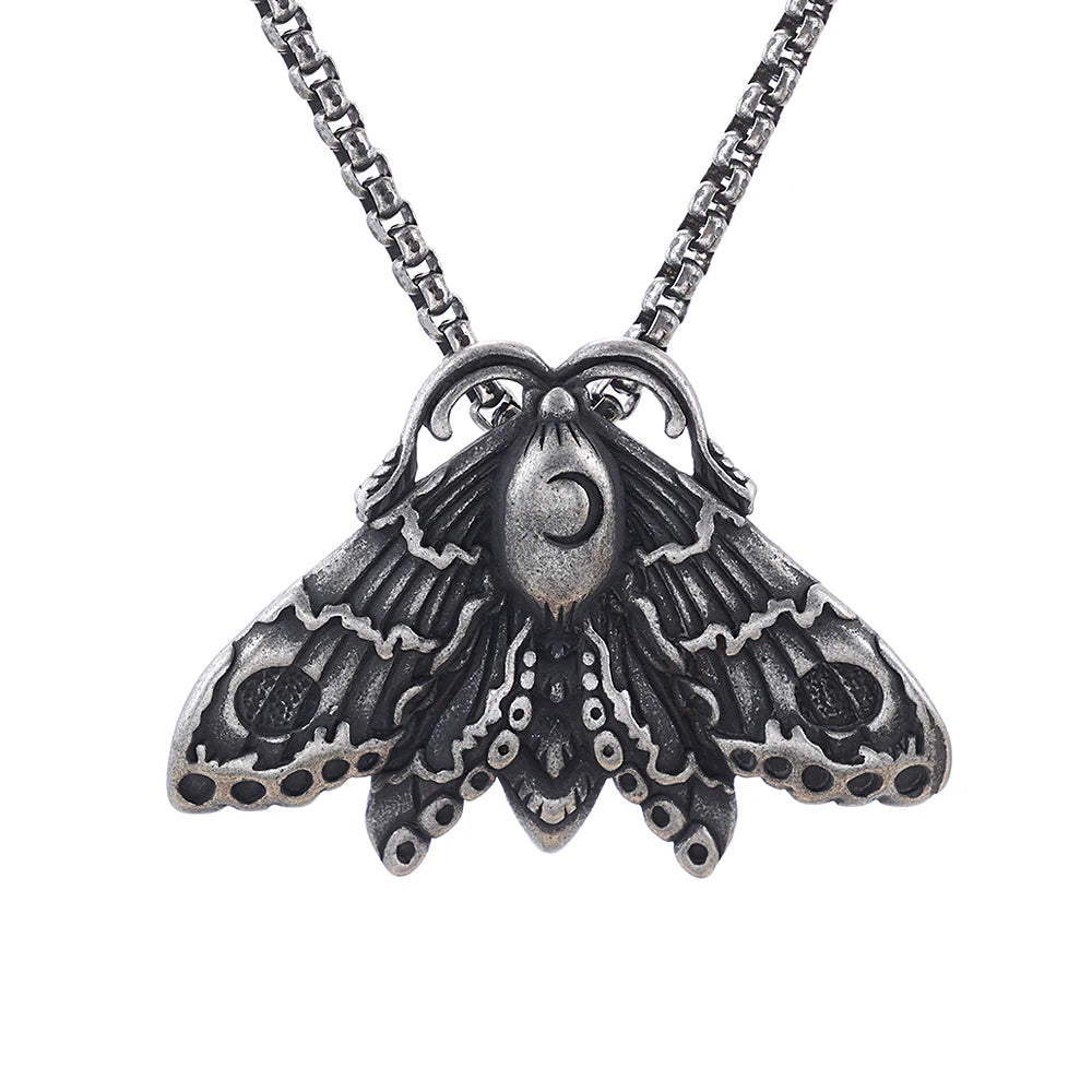 PENDRA Skullmoth Death Head Butterfly Pendant