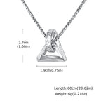 Geometric Square Circle Pendant for Men,Silver Coor Minimalist Charm Necklace, Hip Hop Jewelry Gift