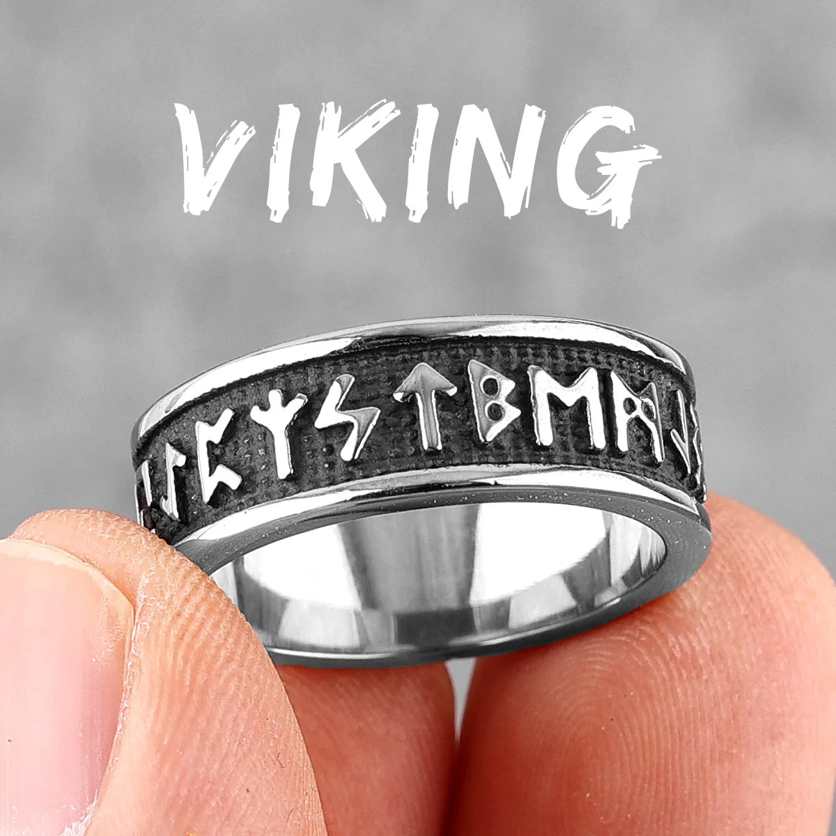 Vintage Nordic Viking Runes Celtic Knot Series Stainless Steel Womens Mens Rings Punk Biker Jewelry Creativity Gift Wholesale