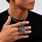 PENDRA Silver Persian Necklace