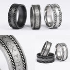 PENDRA Runes Nordic Boyfriend Steel Ring