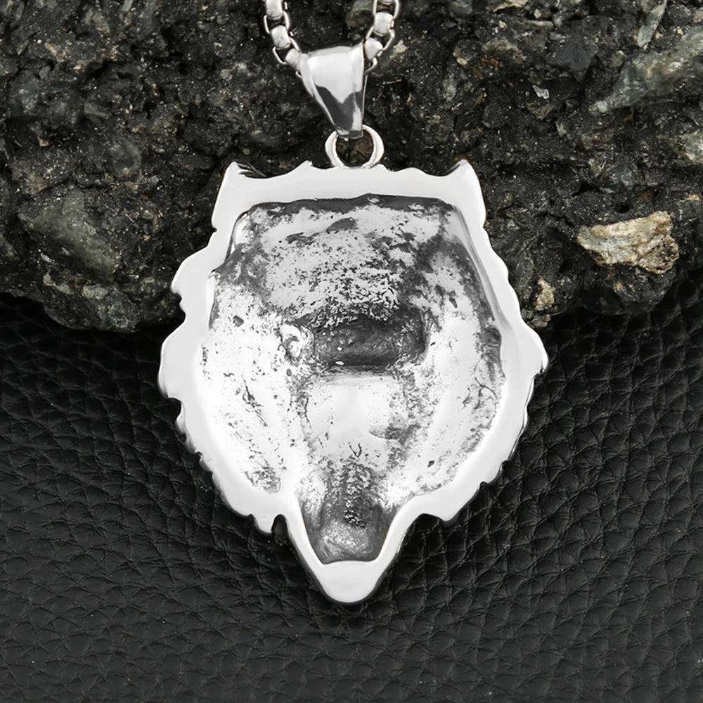 PENDRA Odinwolf Nordic Wolf Pendant Necklace