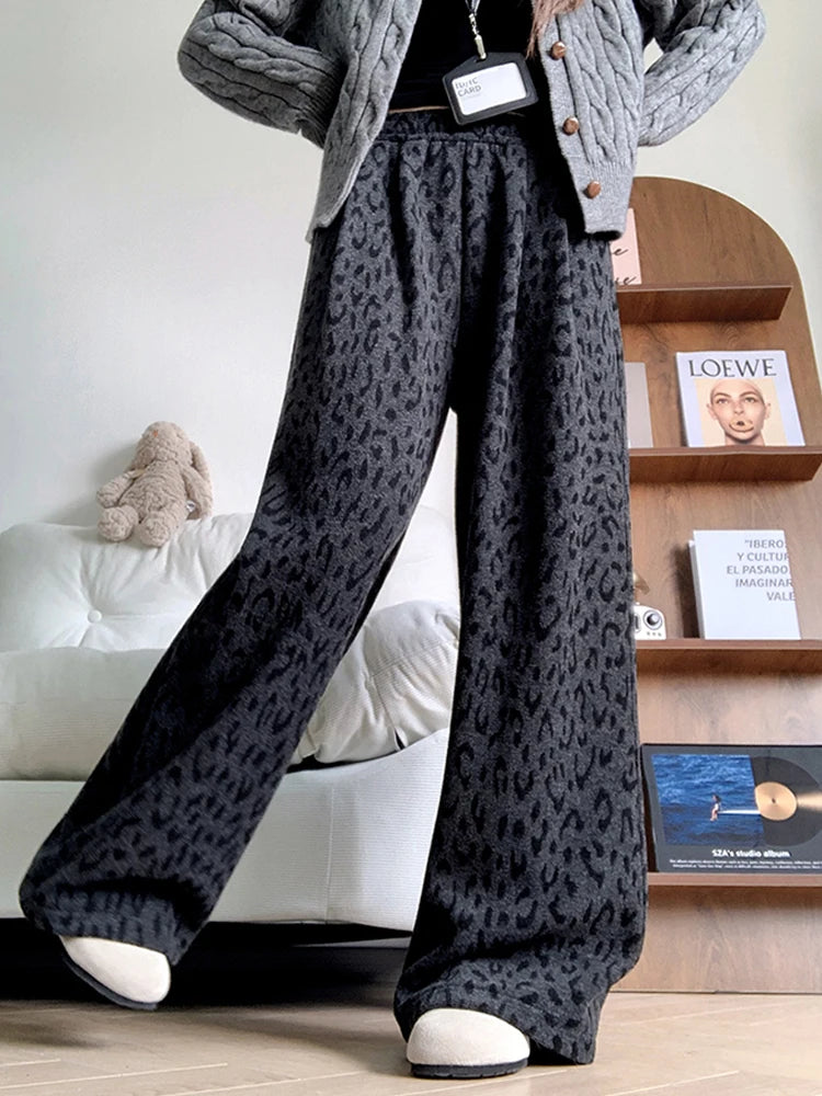 PENDRA Leopard Waisted Loose Pants