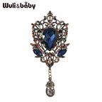 PENDRA Versailles Vintage Rhinestone Flower Brooch