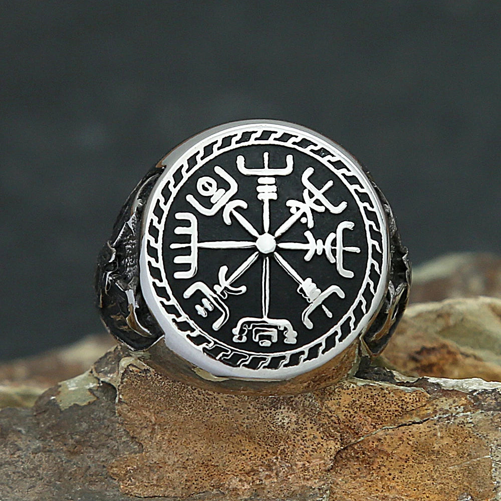 PENDRA Vegvisir Viking Compass Ring