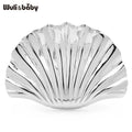 PENDRA Silver Shell Stainless Steel Brooch