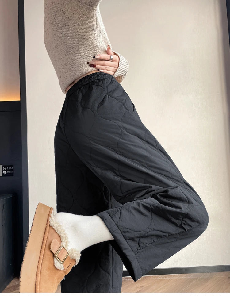 PENDRA Thick Cotton Wide Pants