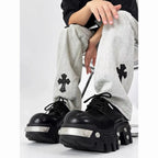 PENDRA Leather Iron Head Shoes