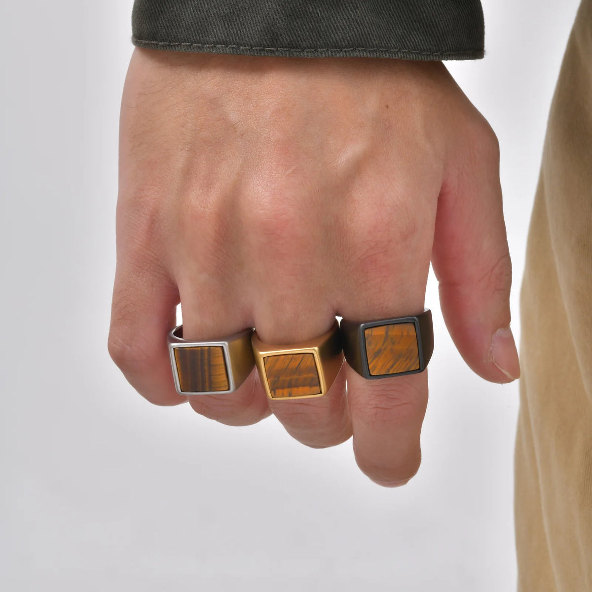 PENDRA Ravtari Tiger Eye Ring