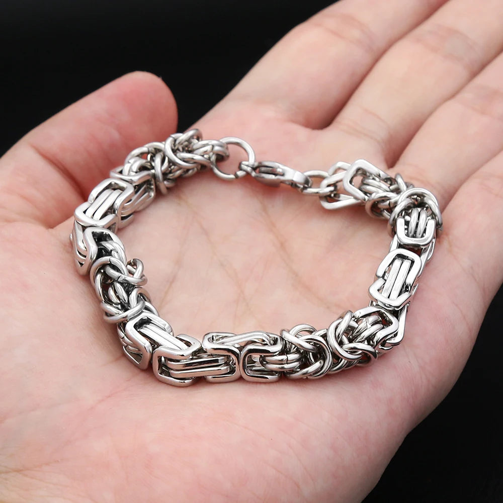 PENDRA Byzantium 8mm Stainless Steel Chain Bracelet