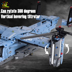 PENDRA Tiltrotor Aircraft Helicopter Building Set