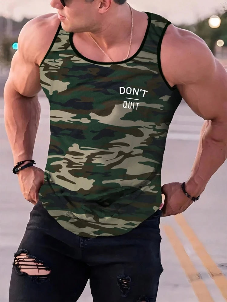 PENDRA Printed Sport Sleeveless T-Shirt