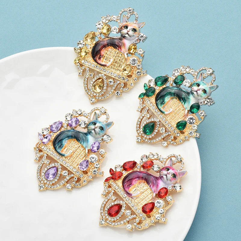PENDRA Royalecat Luxury Palace Cat Brooch