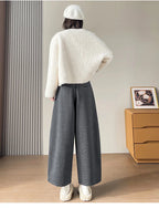 PENDRA Wide Leg Waist Straight Pants