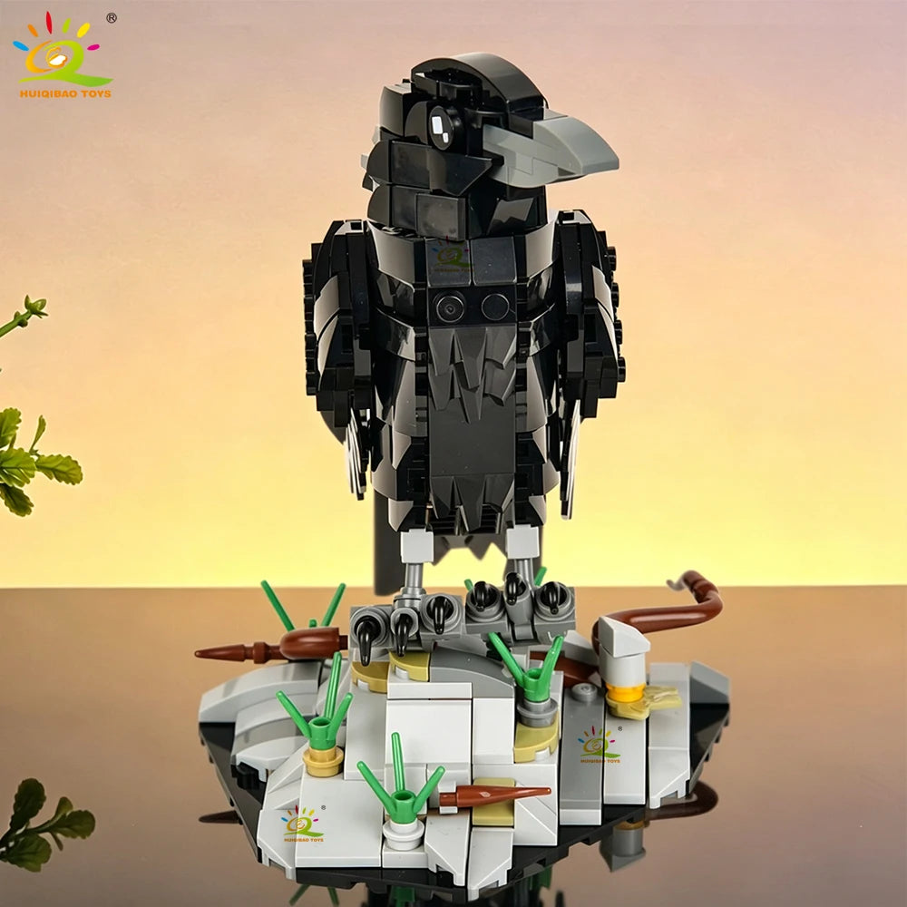 PENDRA Crow Bird Black Building Set
