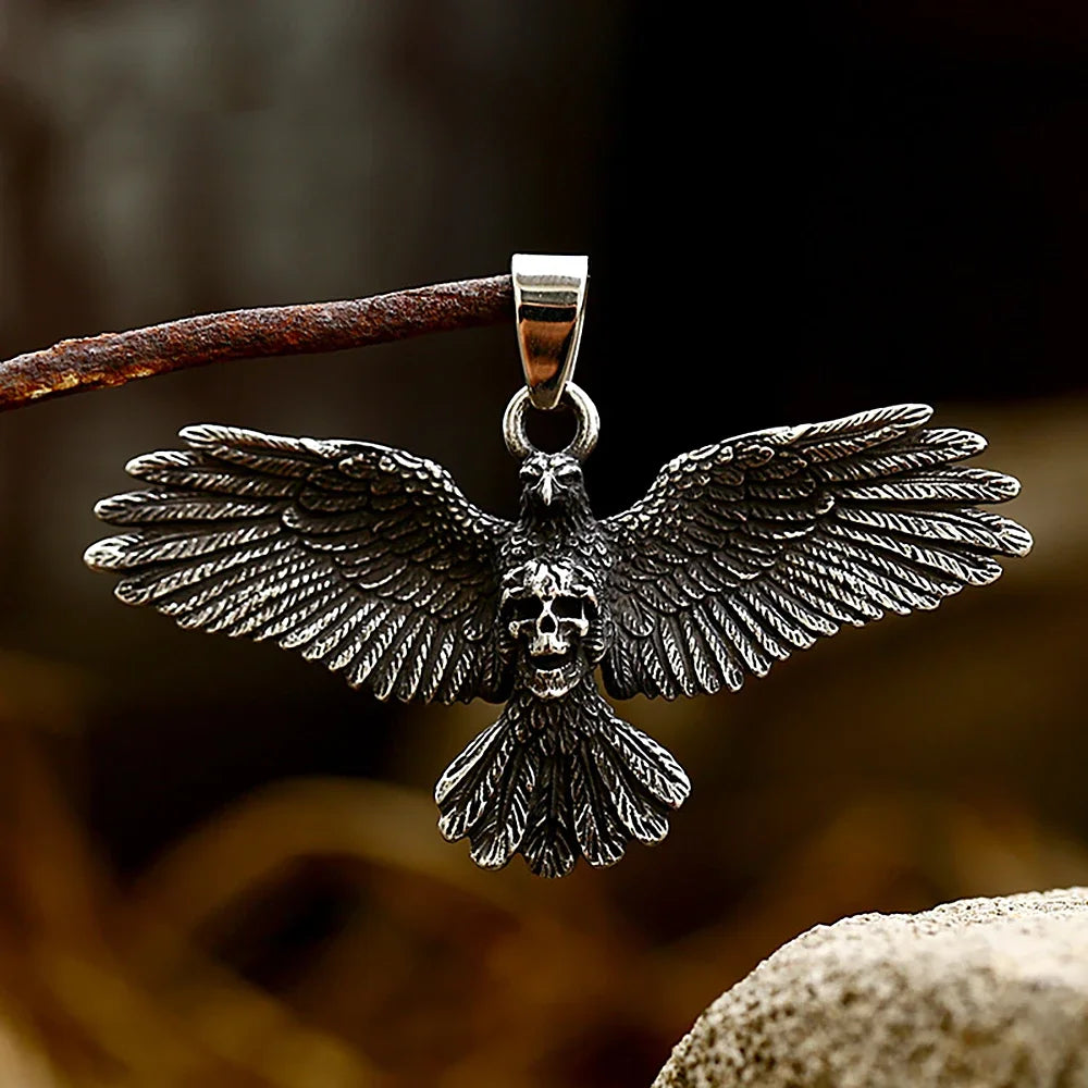PENDRA Skullpunk Domineering Gothic Skull Pendant