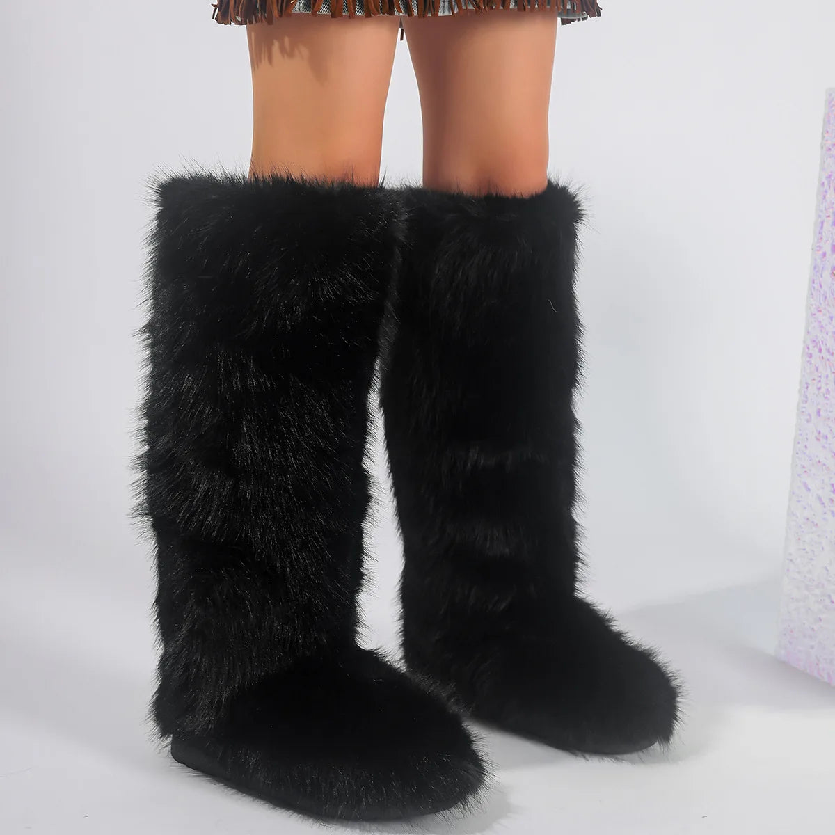 PENDRA Knee Warm Imitation Boots