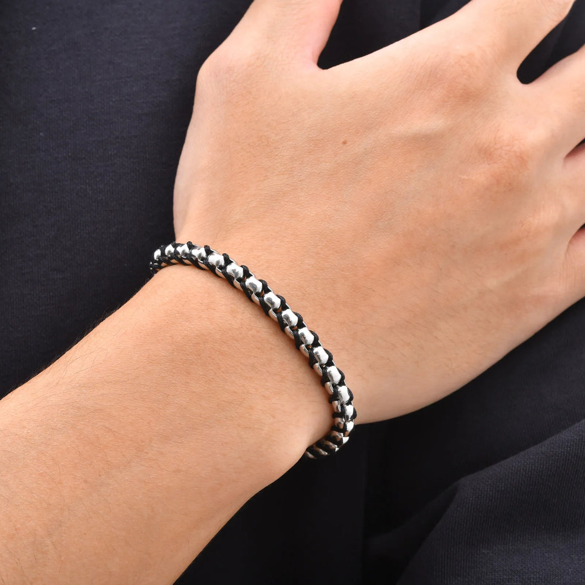 PENDRA Black Silver Bracelet